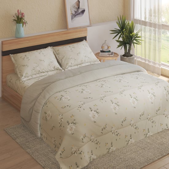 Scarlet 4Pcs Printed Double Bed-In-A-Bag Set