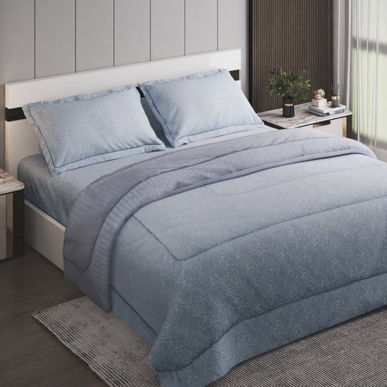 Scarlet 4Pcs Printed Double Bed-In-A-Bag Set