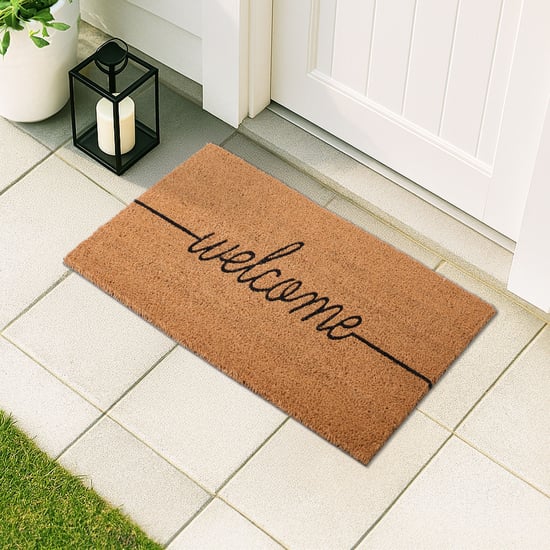 Stencila Coir Welcome Printed Doormat - 75x45cm