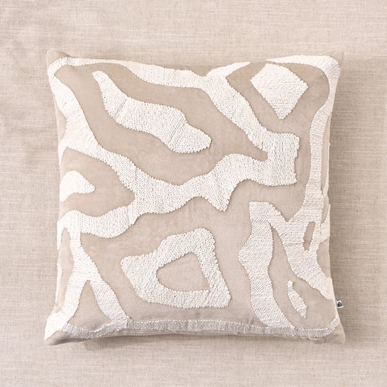 Lynea Relic Velvet Embroidered Cushion Cover - 45x45cm