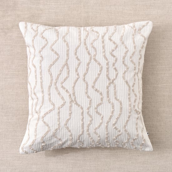 Lynea Vellor Cord Embroidered Cushion Cover - 45x45cm