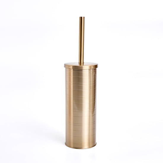 Opulence Ribbed Stainless Steel Toilet Brush Holder