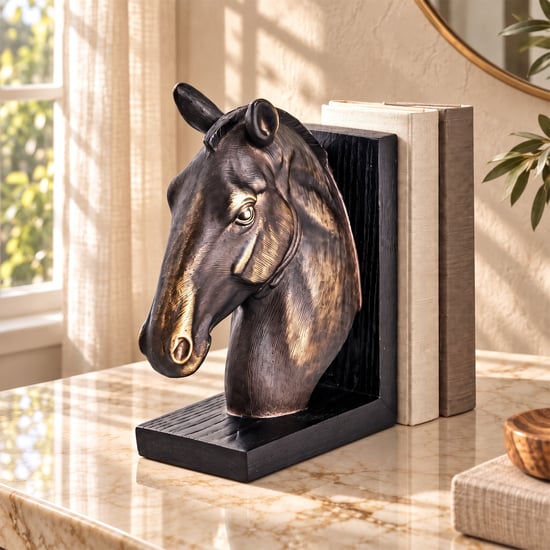 Minerals Arbor Polyresin Horse Bookend