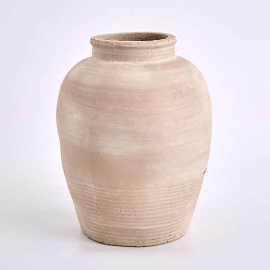 Mineral Sentinel Terracotta Pottery Vase - Large