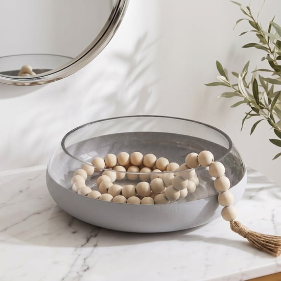 Mineral Contor Glass Decorative Bowl - Medium