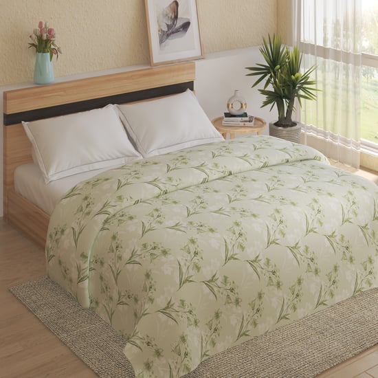 Pristine Luxe Tencel Floral Print Double Duvet Cover