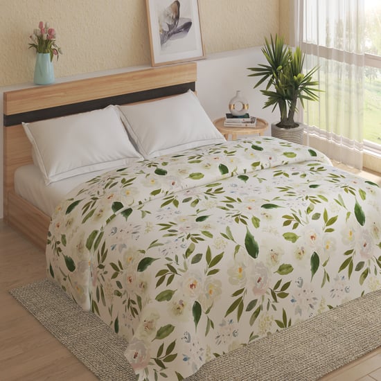 Pristine Luxe Tencel Floral Print Double Duvet Cover