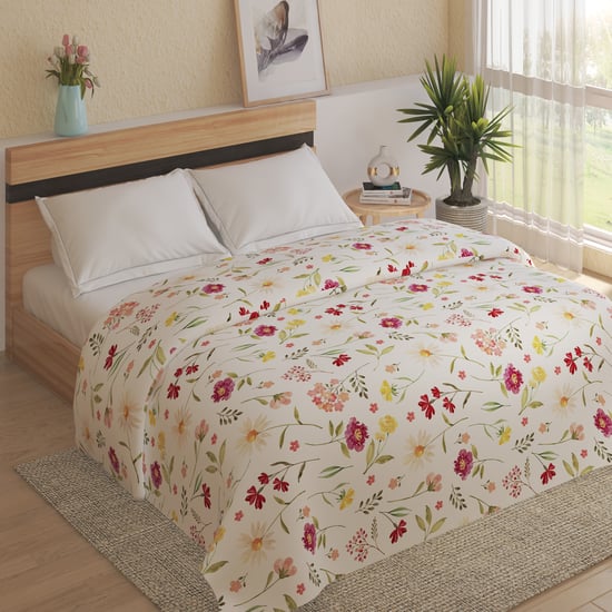 Pristine Luxe Tencel Floral Print Double Duvet Cover