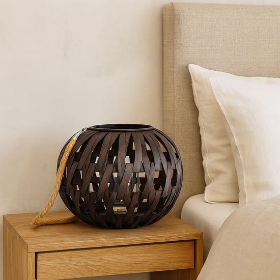LUXE HOME Bamboo Woven Hanging Lantern