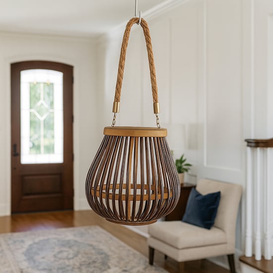 LUXE HOME Bamboo Hanging Lantern