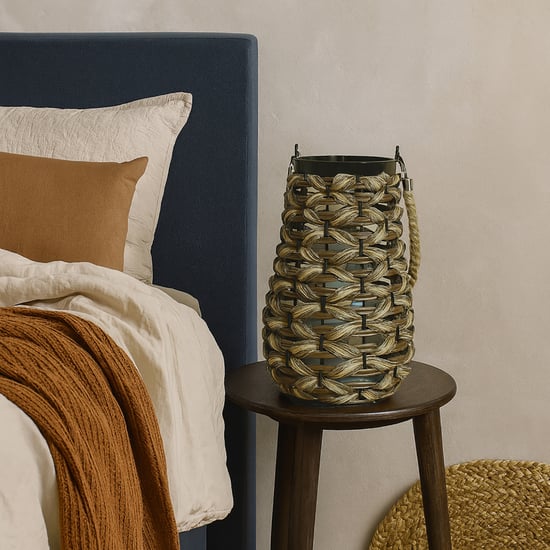 LUXE HOME Bamboo Woven Lantern