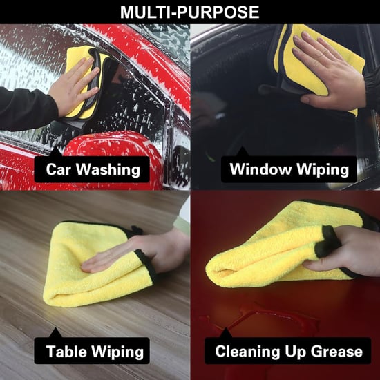 LUXE HOME Set of 8 Microfiber Cleaning Cloths