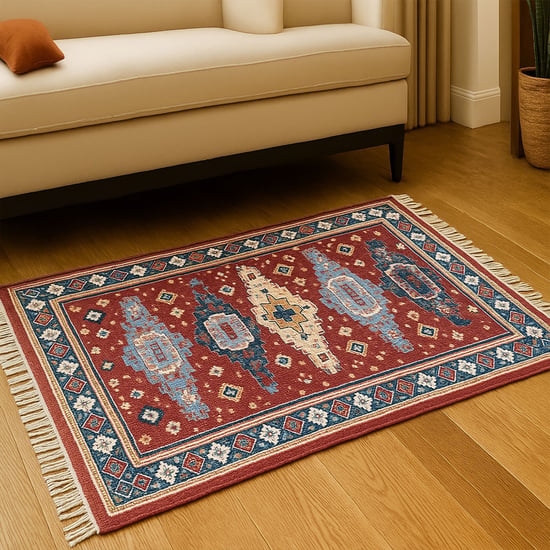 LUXE HOME Killim Print Carpet - 152x92cm
