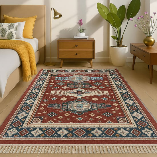 LUXE HOME Killim Print Carpet - 182x121cm