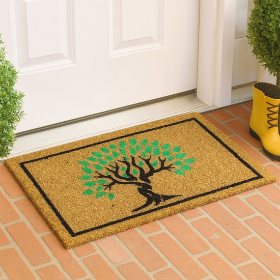 LUXE HOME Coir Tree Print Anti-Slip Doormat - 71x45cm