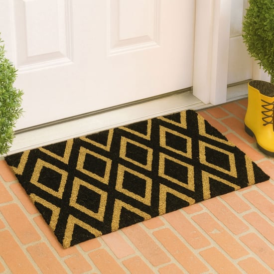 LUXE HOME Coir Geometric Print Doormat - 71x45cm