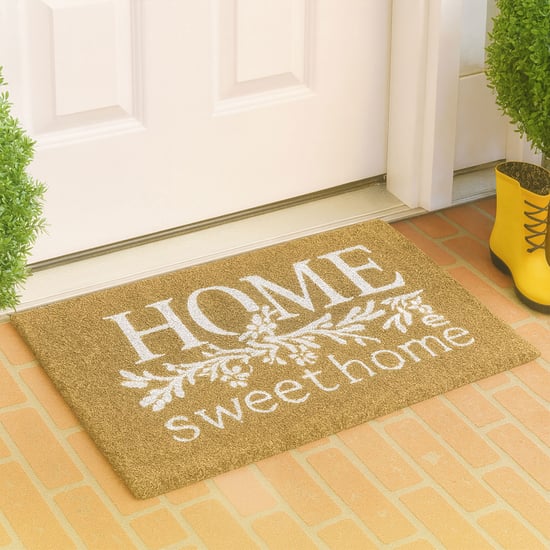 LUXE HOME Coir Typographic Print Doormat - 71x45cm