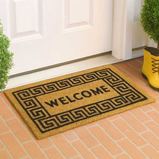 LUXE HOME Coir Typographic Print Doormat - 71x45cm