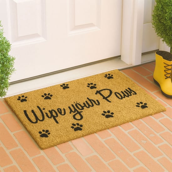 LUXE HOME Coir Typographic Print Anti-Slip Doormat - 71x45cm