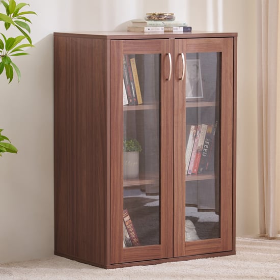 Helios Alton NXT Giles 2-Door Multipurpose Cabinet - Walnut