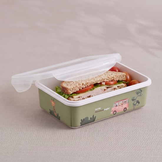 Slate Kids Safari Squad Melamine Printed Lunch Box - 800ml