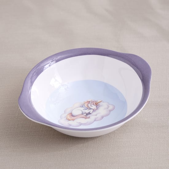 Slate Kids Unicorn Melamine Printed Bowl - 350ml
