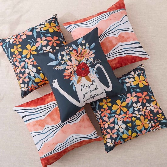Corsica Wildflower Set of 5 Printed Cushion Covers - 40x40cm