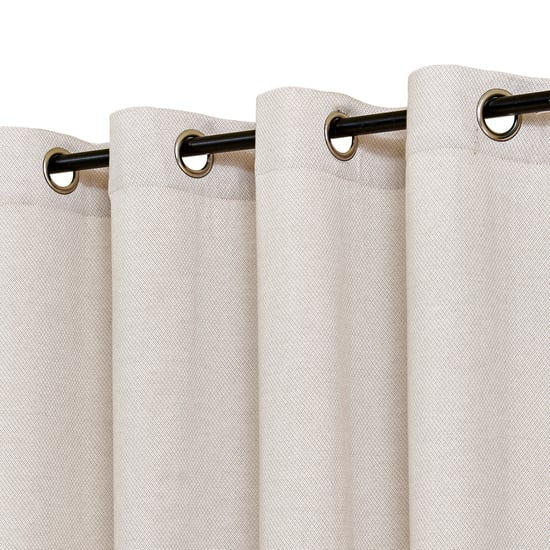 Henley Chevron Set of 2 Jacquard Light Filtering Window Curtains - 7.3ft (225cm)