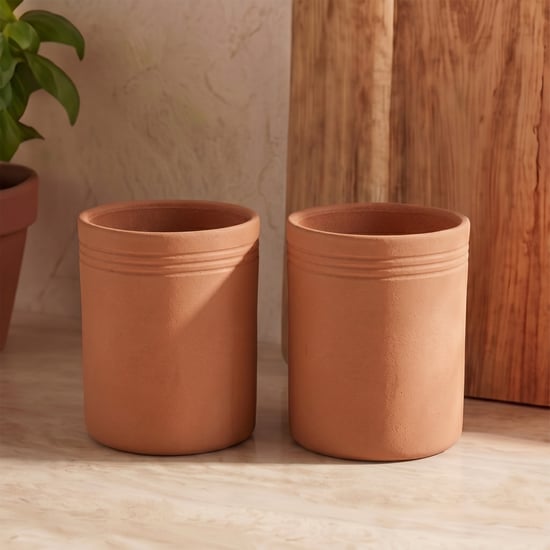Terra Toscana Set of 2 Terracotta Tumblers - 330ml