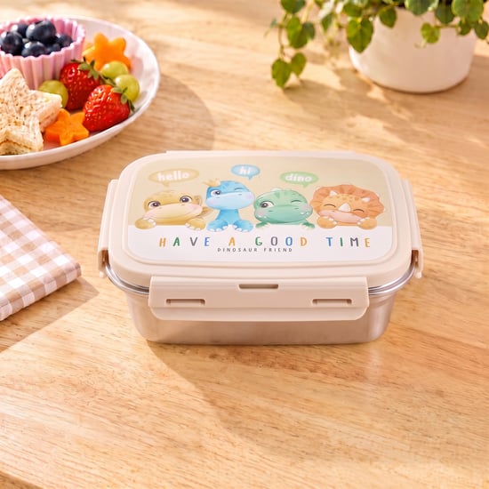 Back To School Spark Steel Printed Snack Box - 400ml