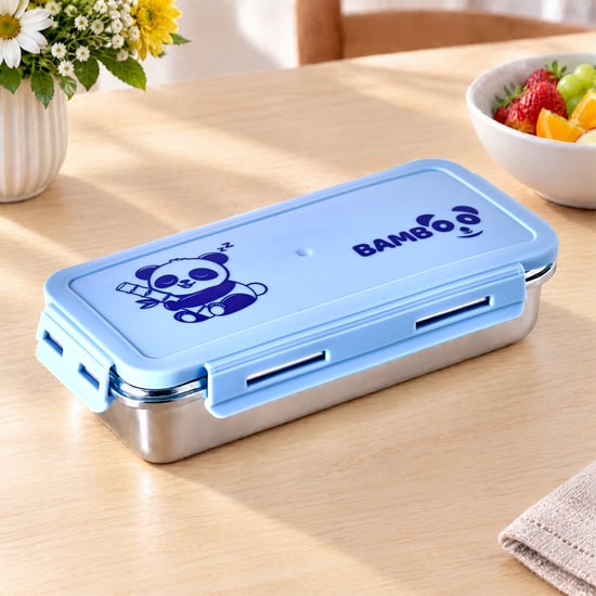 Back to School Stainless Steel Printed Lunch Box - 600ml