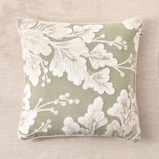 Poetry Buds Dori Embroidered Cushion Cover - 45x45cm