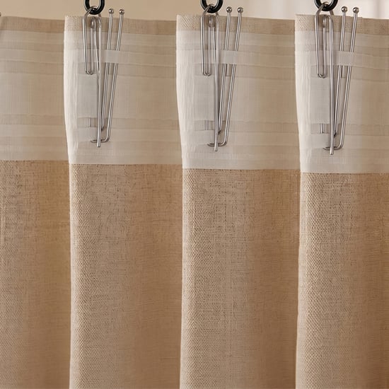 Oak Set of 10 Metal Curtain Hooks - Silver