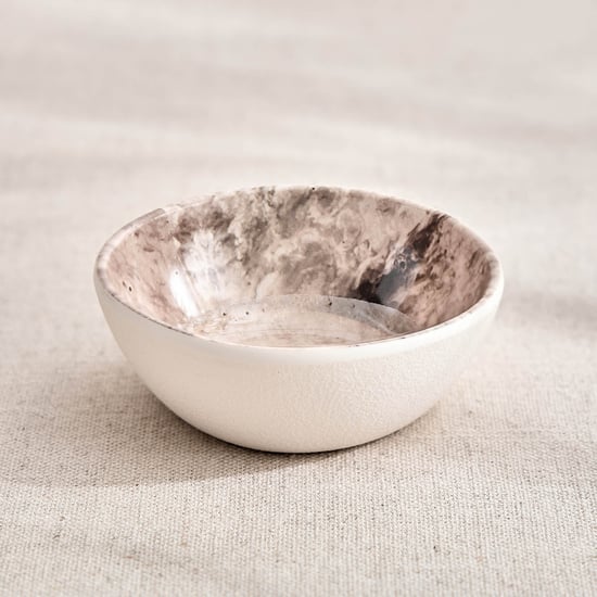 Meadows Reactive Seastone Melamine Printed Katori - 180ml