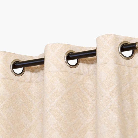 Southwalk Dune Set of 2 Jacquard Light Filtering Door Curtains - 7.3ft (225cm)