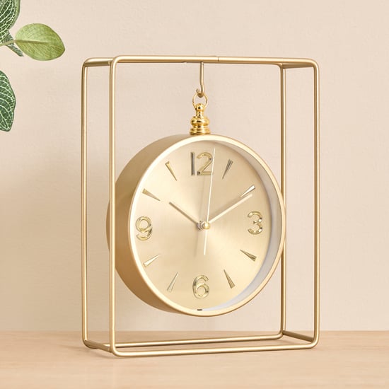 Casablanca Gloss Neo Table Clock - 18x7x24cm