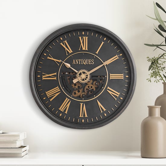 Casablanca Folk Torque Moving Gear Wall Clock - 50cm