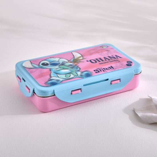 Back To School Kids Set of 2 Stainless Steel Lunch Box with Spoon