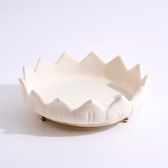 Soma Polyresin Decorative Flower Bowl - Large