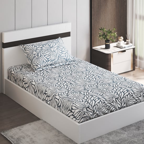 Unwind Living Ethnic Printed 2Pcs Single Bedsheet Set