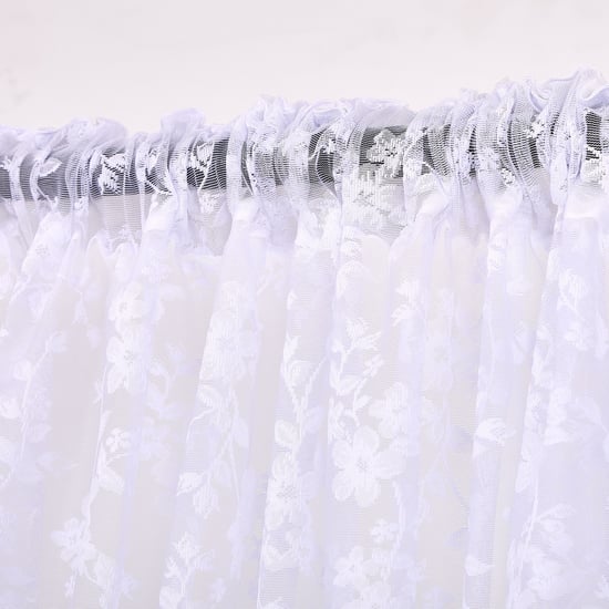 Amaira Lace Set of 2 Sheer Door Curtains - 8.8ft (270cm)