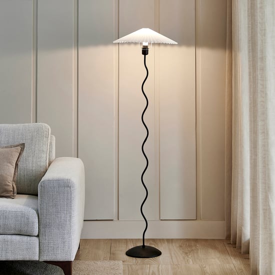 Fluoroscence Novelty Metal Ripple Floor Lamp