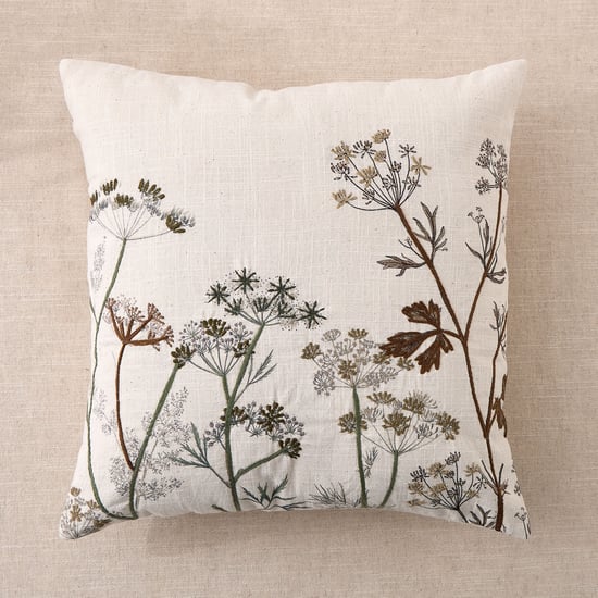 Corsica Floral Embroidered Cushion Cover - 45x45cm