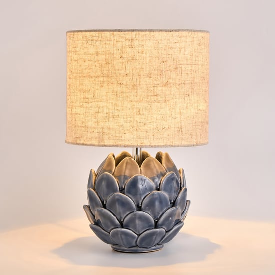 Riviera Siena Ceramic Lotus Table Lamp