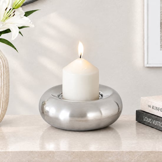 Geo Muse Vector Stainless Steel T-Light Holder