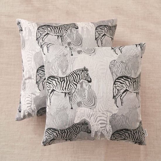 Corsica Aven Set of 2 Embroidered Cushion Covers - 45x45cm