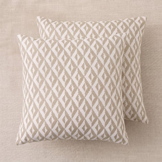 Corsica Tyra Set of 2 Geometric Patterned Cushion Covers - 45x45cm