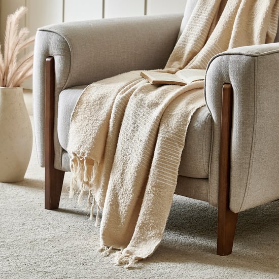 Natural Tranquil Single Throw - 170x130cm