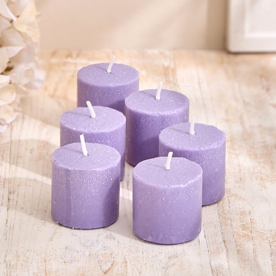 Essentials Core Set of 6 Lavender Scented Votive Candles