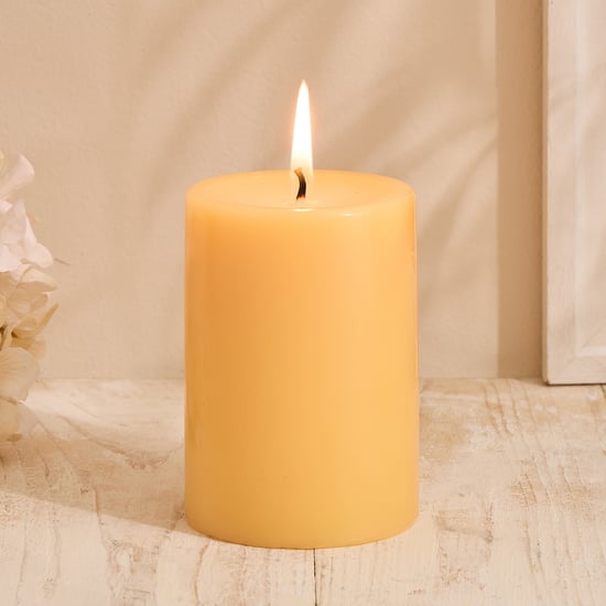 Essentials Core Lemongrass Scented Pillar Candle